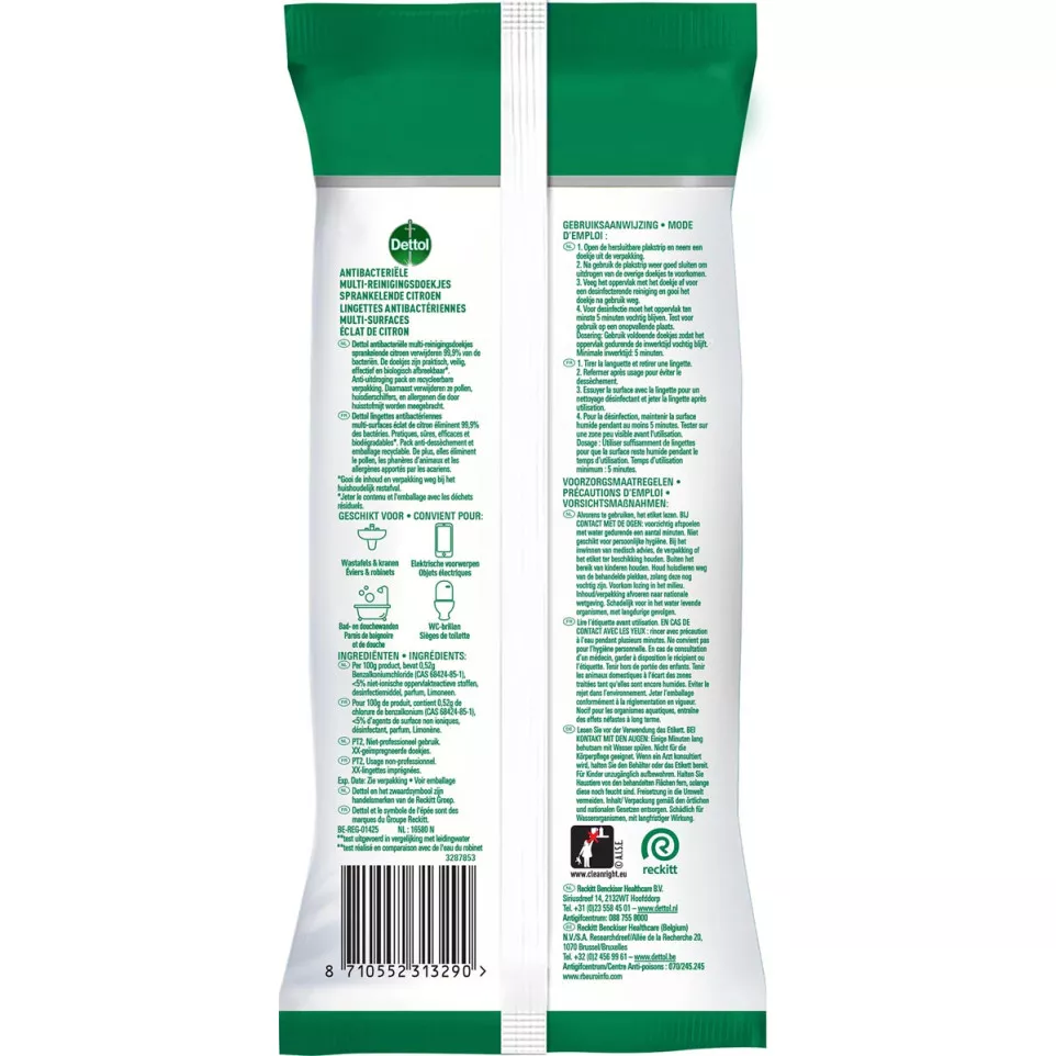 Dettol Cleansing Surface Wipes Lemon...