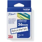 Brother TZe tape voor P-Touch 36 mm, zwart op transparant