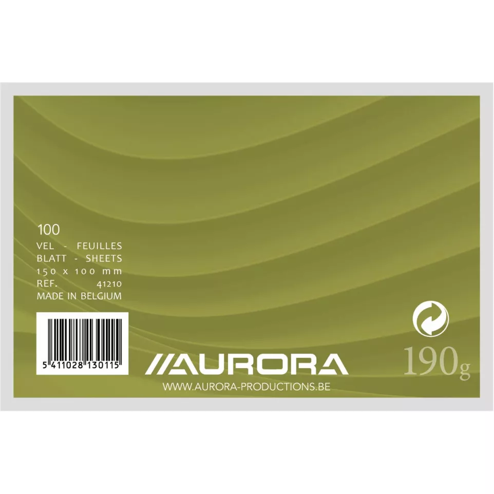 Aurora witte systeemkaarten, ft 10 x...