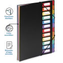 Viquel Rainbow Class 12-compartment A4 file sorter
