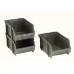 Bac de rangement vert L104 x P165 x H76mm / PCE
