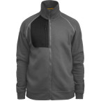 Vest met rits - grijs -...