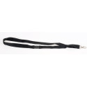 Europel cordon de badge textile, noir