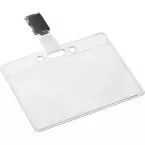 Europel Name Badge with Pin and Strap 90 x 60 mm