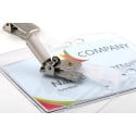 Europel badge met strip + clip, ft 90 x 60 mm