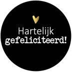 KP etiket "Hartelijk...