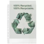 Esselte pochette perforée, 100 % recyclé, ft A4, 70 microns, boîte de 20 pièces