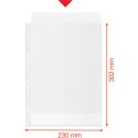 Esselte Recycled Plastic Punched Pockets A4 70 Microns Box of 20