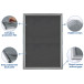 Europel cadre porte-affiche Premium, 25 mm, ft A2, argent