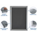 Europel cadre porte-affiche Premium, 25 mm, ft A3, argent