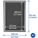 Europel clicklijst Premium, 25 mm, ft A3, zilver
