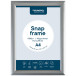 Europel cadre porte-affiche Premium, 25 mm, ft A4, argent