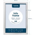 Europel Self-Adhesive Info Frame A4 Silver Pack of 2