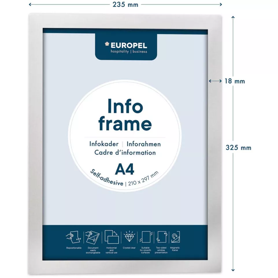 Europel Self-Adhesive Info Frame A4...