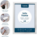 Europel Self-Adhesive Info Frame A4 Silver Pack of 2