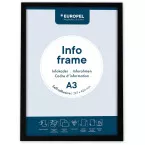 Europel cadre auto-collant ft A3, noir, paquet de 2 pièces