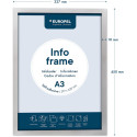 Europel cadre auto-collant ft A3, argent, paquet de 2 pièces