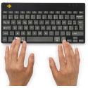 R-Go Compact Break ergonomisch Bluetooth toetsenbord, azerty, zwart