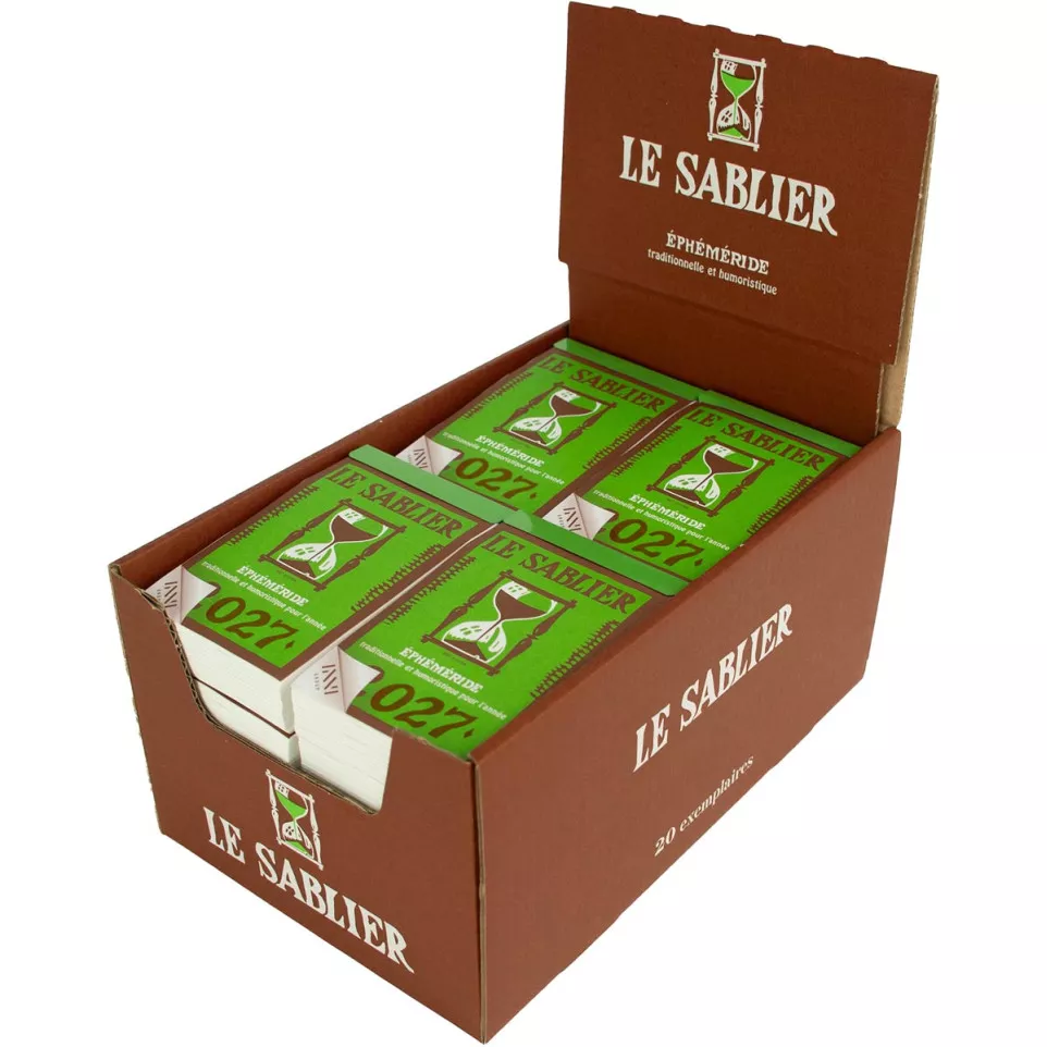 Dagblokkalender Le Sablier, display...