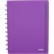 Atoma Seyes A4+ Notebook, 120 Pages, Polypropylene Cover, Lined, 6 Dividers and 5 Pockets, Assorted