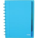 Atoma Seyes A4+ Notebook, 120 Pages, Polypropylene Cover, Lined, 6 Dividers and 5 Pockets, Assorted