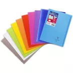 Clairefontaine Koverbook A4 Notebook 96 Pages Polypropylene Cover French Ruled Assorted Colors