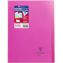 Clairefontaine cahier Koverbook pour ft A4, 96 pages, couverture en PP, séyès, couleurs assorties