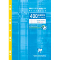 Clairefontaine ringbandinterieur Metric, ft A4, 9-gaatsperforatie, los, 400 bladzijden, seyès