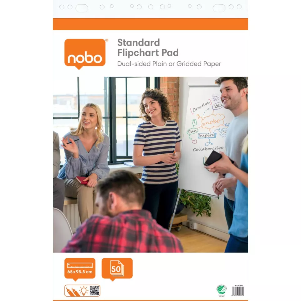 Nobo flipchartpapier standaard, ft 65...