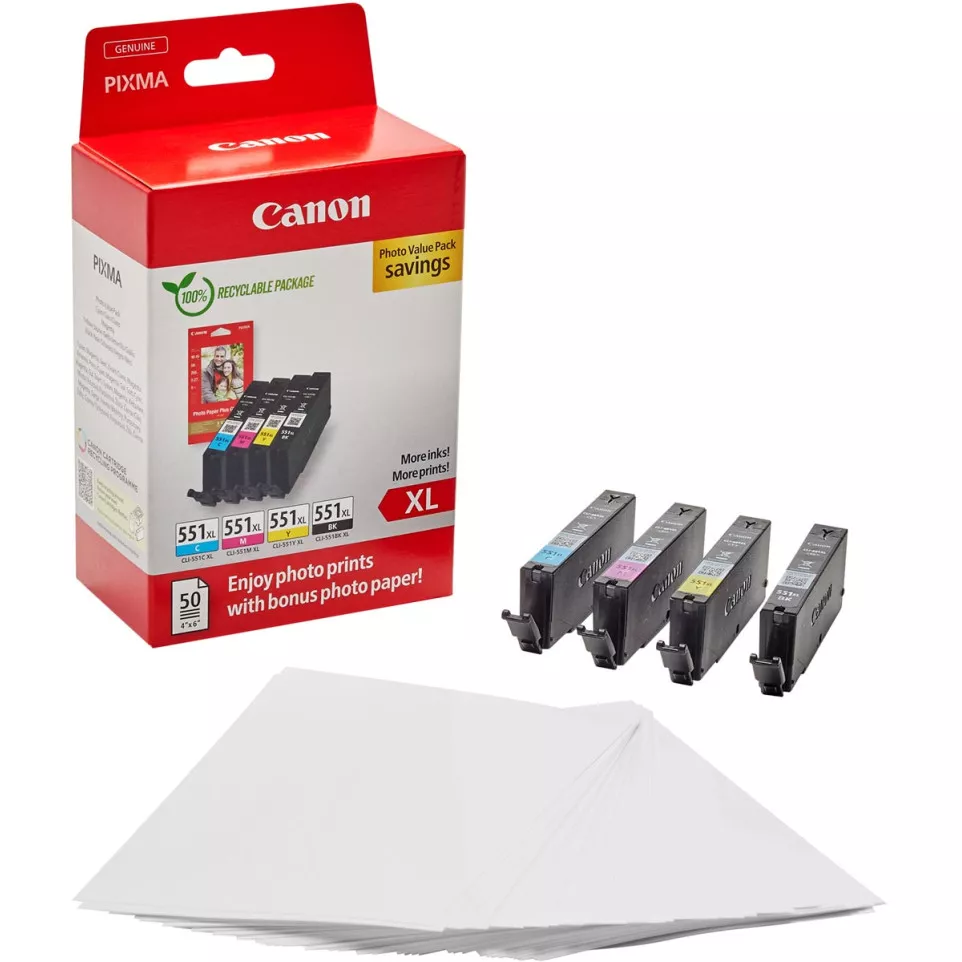 Canon photo value pack CLI-551XL, 660...