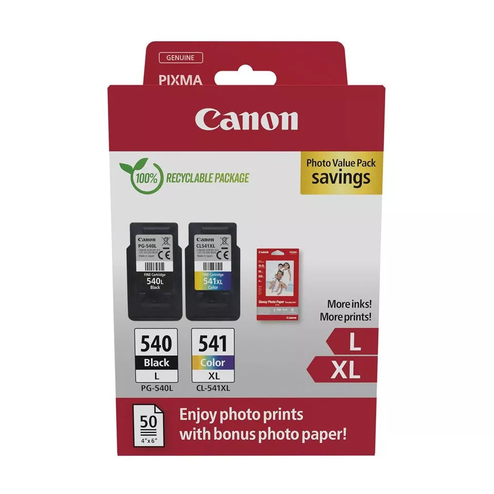 Canon photo value pack 1 x PG-540L +...