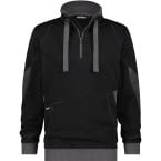 Sweater met halve rits -...