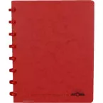 Atoma A5 Notebook, 144 Pages, 5 mm Grid, Red Card Cover