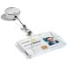 Durable afrolmechanisme voor badgehouder met drukknop, chroom