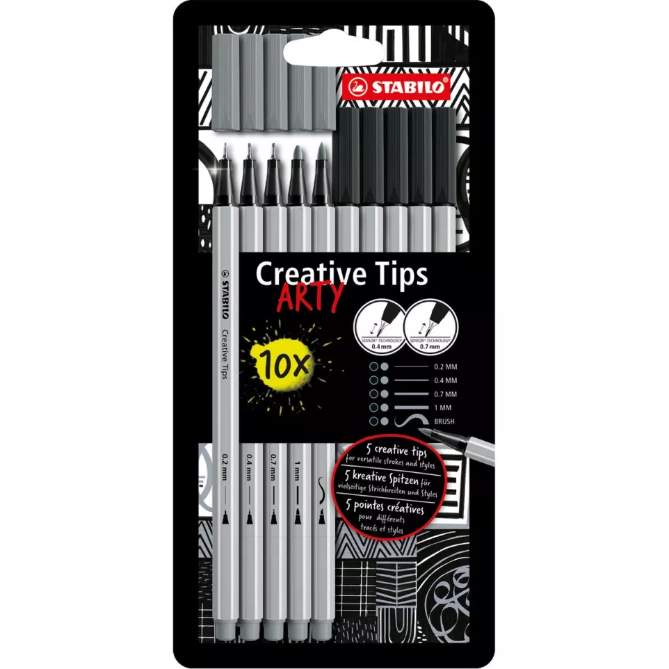 STABILO Creative Tips ARTY feutre,...