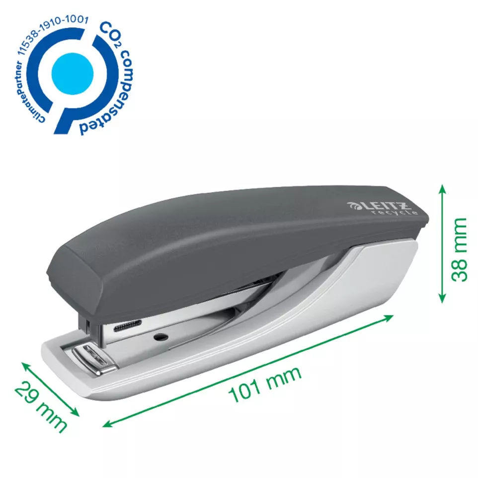 Leitz NeXXt Recycle Mini Stapler Green