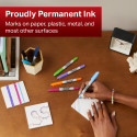Sharpie permanente marker, twin tip, zwart