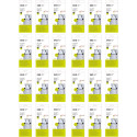 Eko vuilniszakken met trekbandsluiting, 18-28 liter, wit,  1 rol, 20 zakken