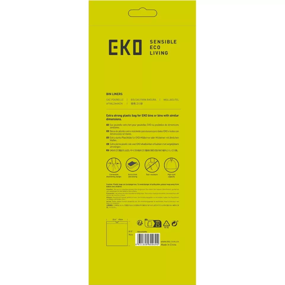 Eko sac à ordures avec cordon, 40-60...