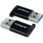 Integral USB-C to USB-A Adapter Pack of 2