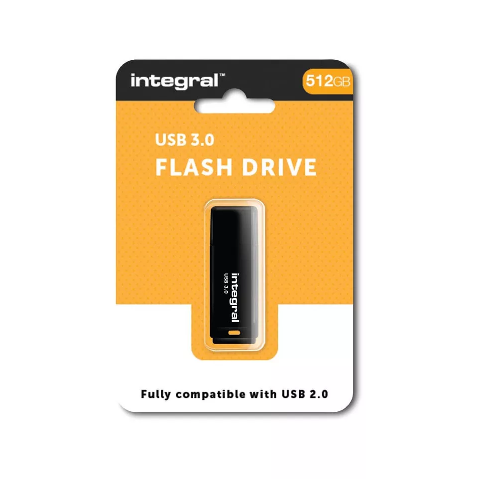 Integral clé USB 3.0 Black, 512 Go, noir