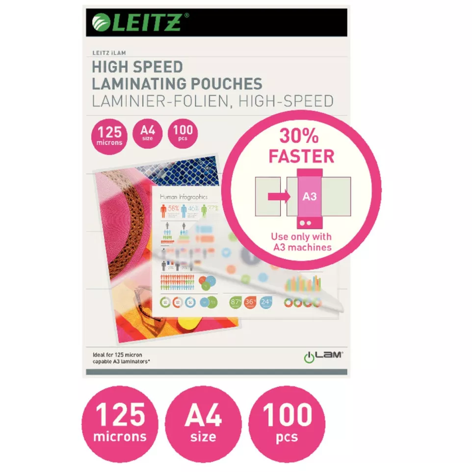 Leitz UDT lamineerhoes ft A4, 250...