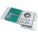 GBC Organise pochette à plastifier ft A4, 150 microns (2 x 75 microns), perforée, paquet de 100 pièces