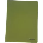 Bronyl A4 Polypropylene Sheet Protectors, 50 Pockets, Khaki Green