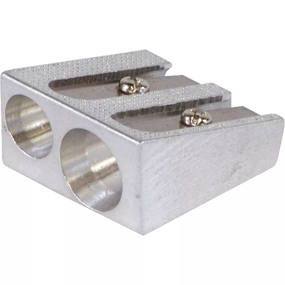 Office Pencil Sharpeners, 2 Holes, Metal