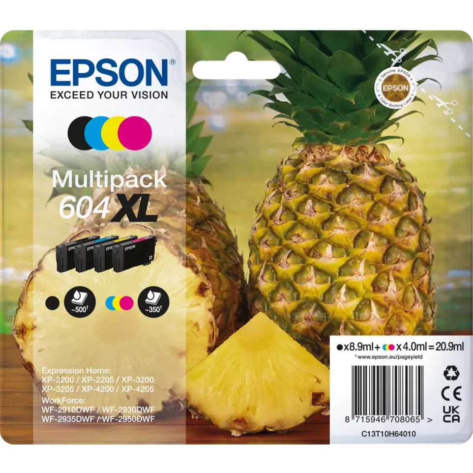 Epson 604XL High Capacity CMYK Ink...