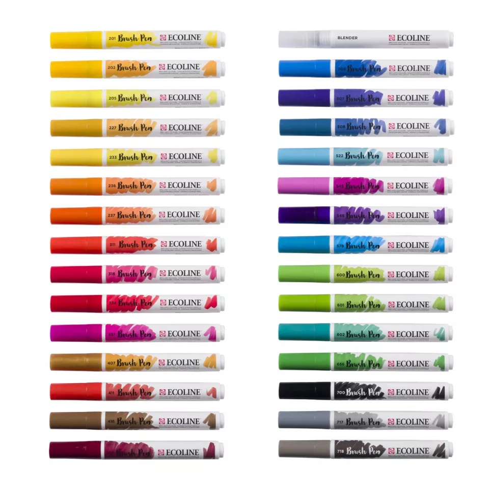 Talens Ecoline Brush Pen Primary Set...