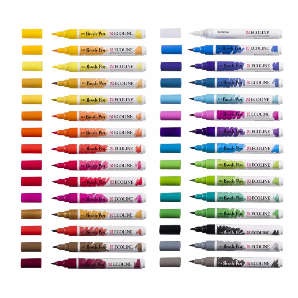 Talens Ecoline Brush Pen Primary Set...