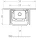 Plinthe automatique CCE ALUWING 3920 630mm / pce