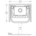 CCE ALU 2520 RF 430mm automatische plint / pce